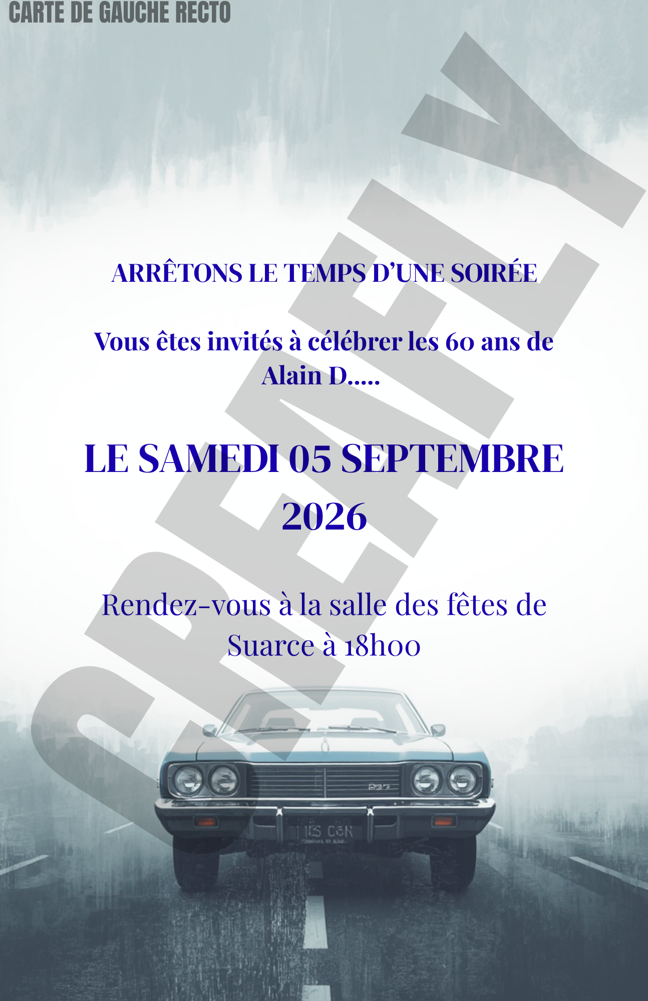 Carte gamme original