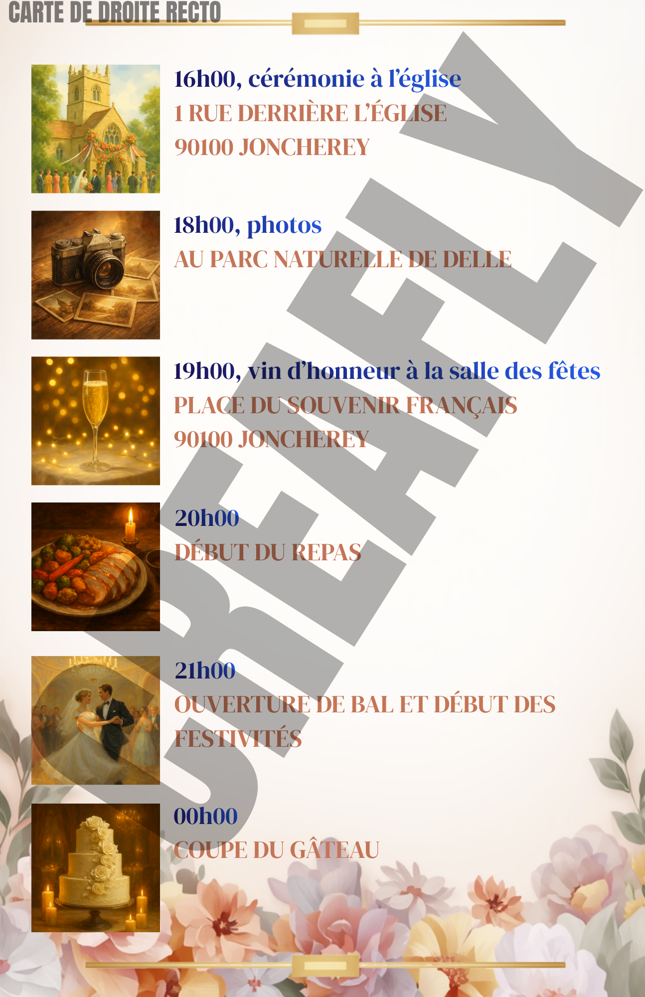 Carte gamme original