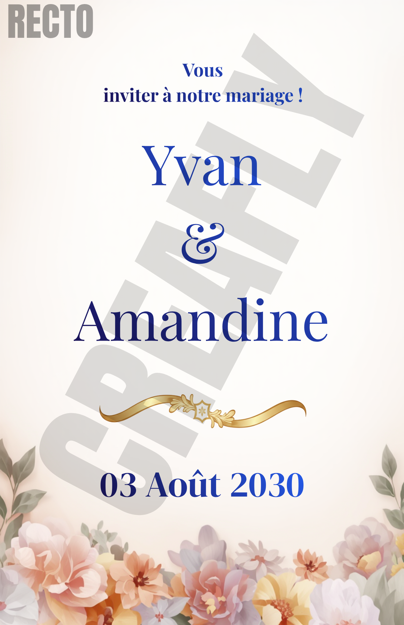 Carte gamme classique