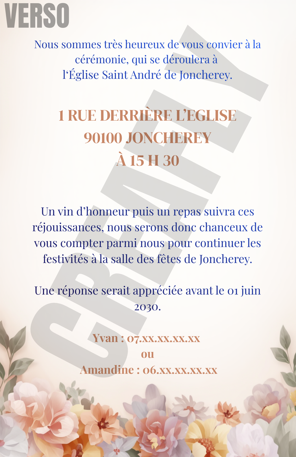 Carte gamme classique